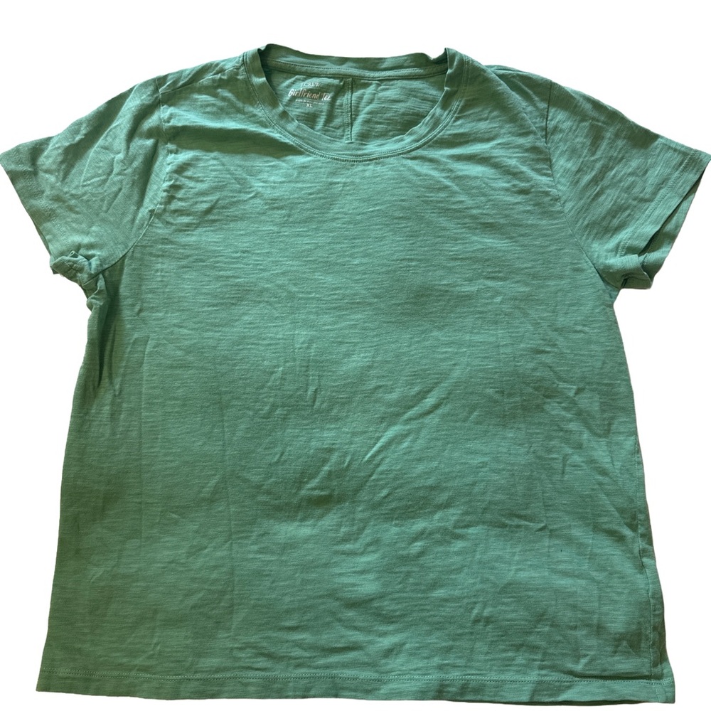 J. Crew Mint Green Short Sleeve Girlfriend Tee